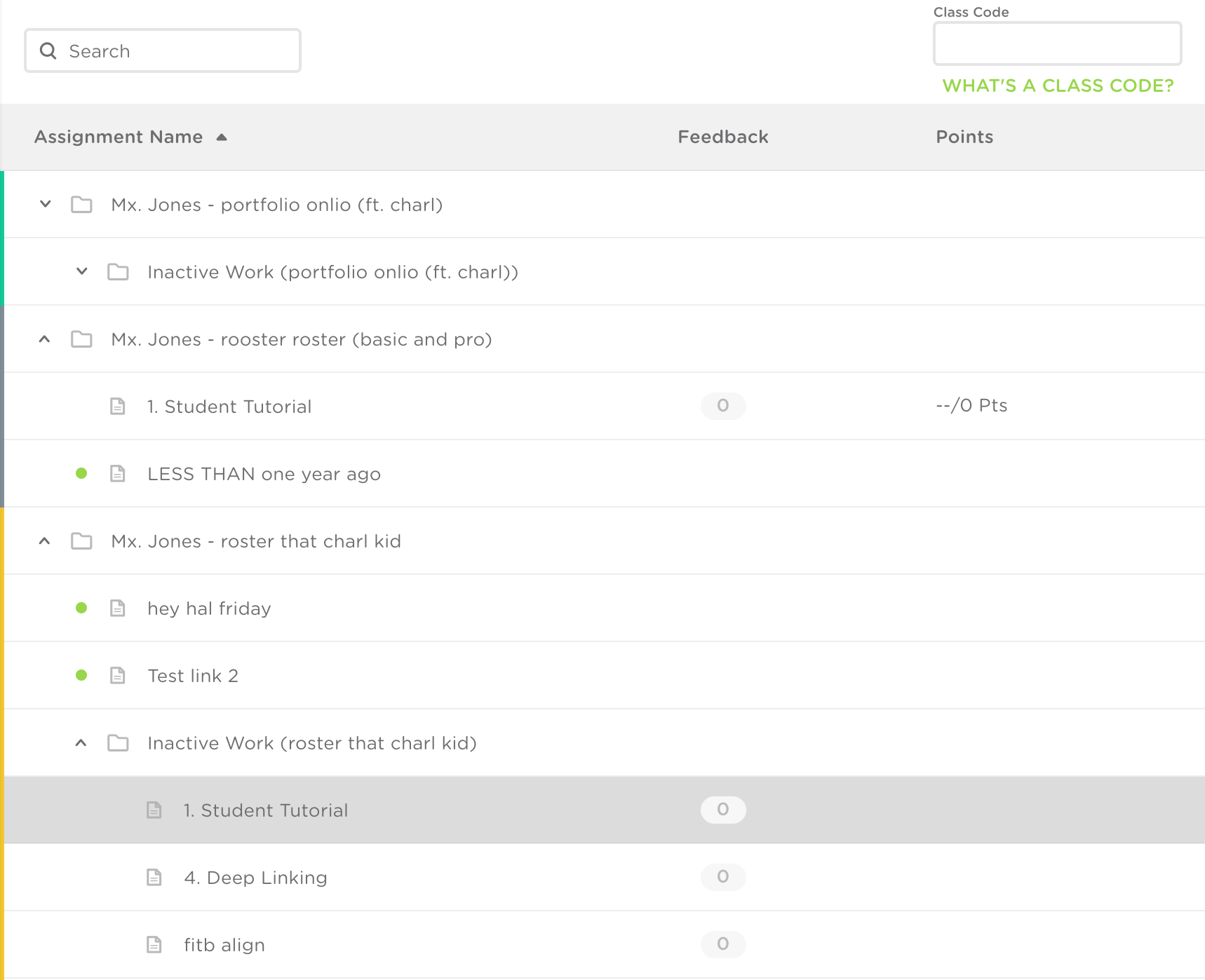 <b>Student Dashboard Updates</b> <br /> Contributor / Partial Responsibility